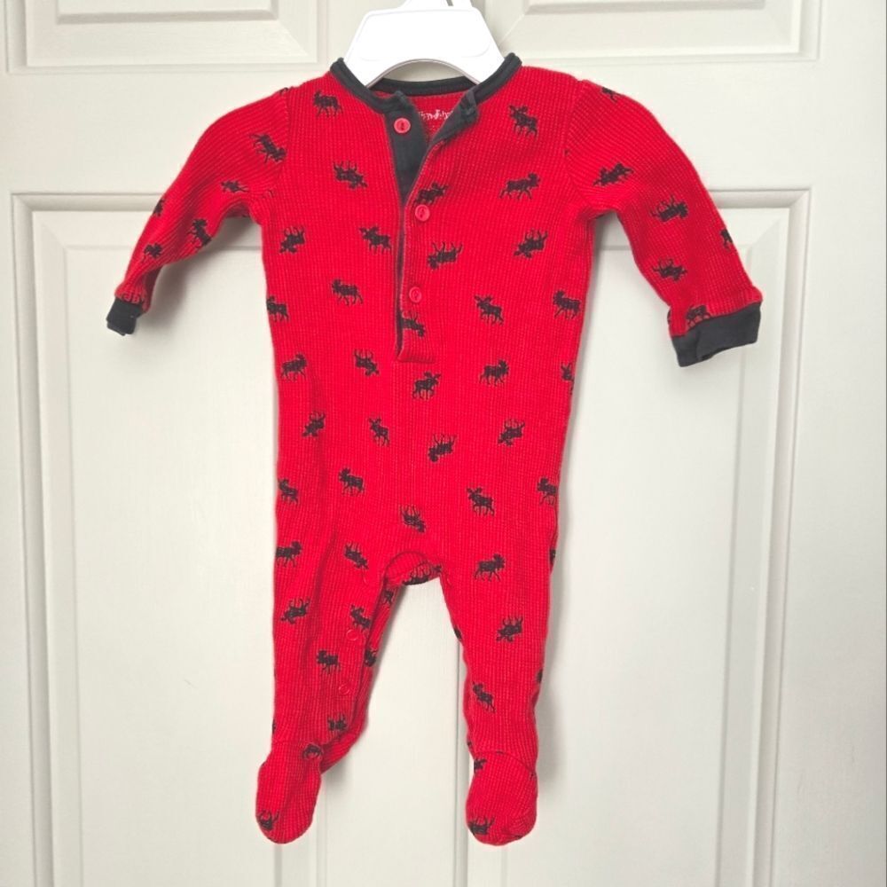 2/$15 Indigo Baby Thermal Knit Sleeper Size 3-6 M